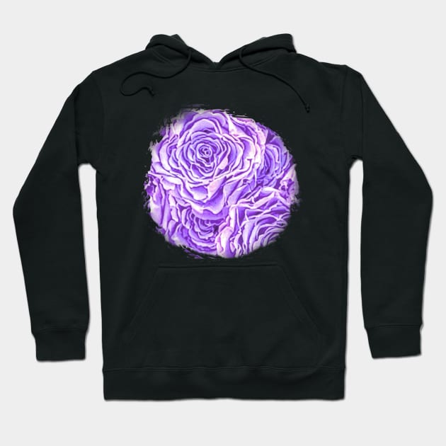 Light Purple Rose Hoodie by Klssaginaw